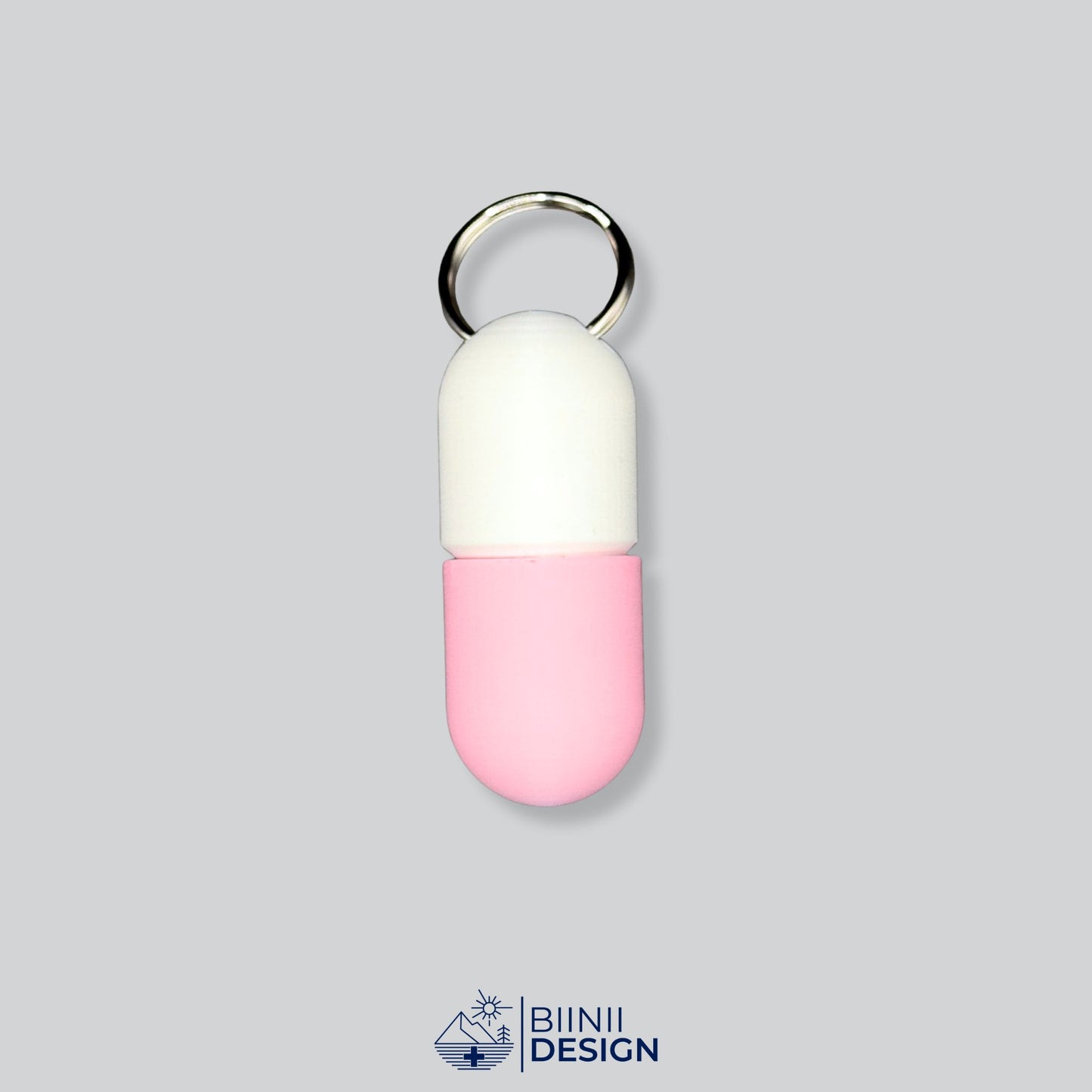 White/Pink pill case with soft duo-tone look and secure design. Great gift idea for personal care or daily supplement routines.
Keywords: customizable pillbox, small gift idea, daily pill container