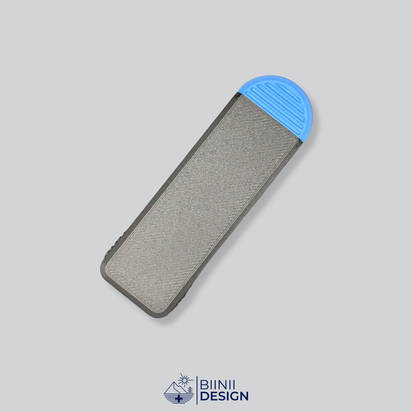 Black/Blue Two-Tone Compact Daily Pill Case for quick-access doses. Excellent for daily medication, four doses a day, and travel.