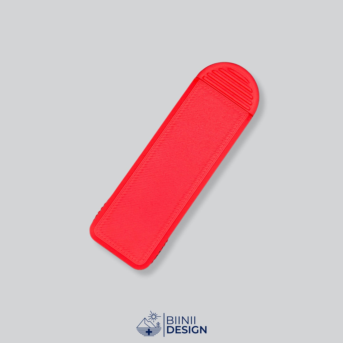 Red Monochrome Compact Daily Pill Case for quick-access doses. Excellent for daily medication, four doses a day, and travel.