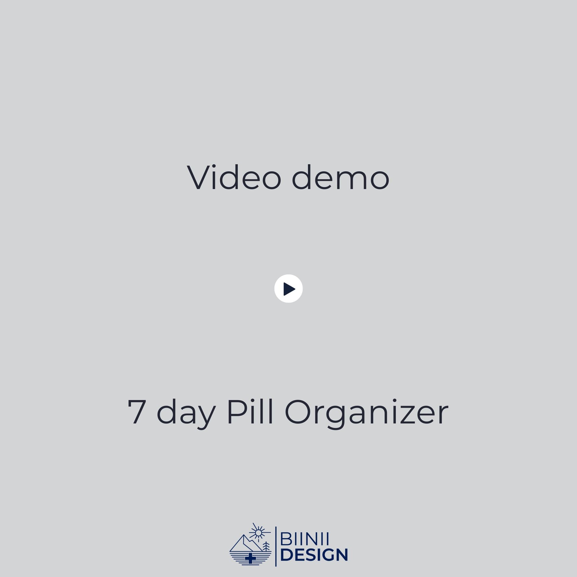 Video: Demonstration of the round 7-day pill organizer's integrated magnetic lid, showing smooth opening and precise closure.