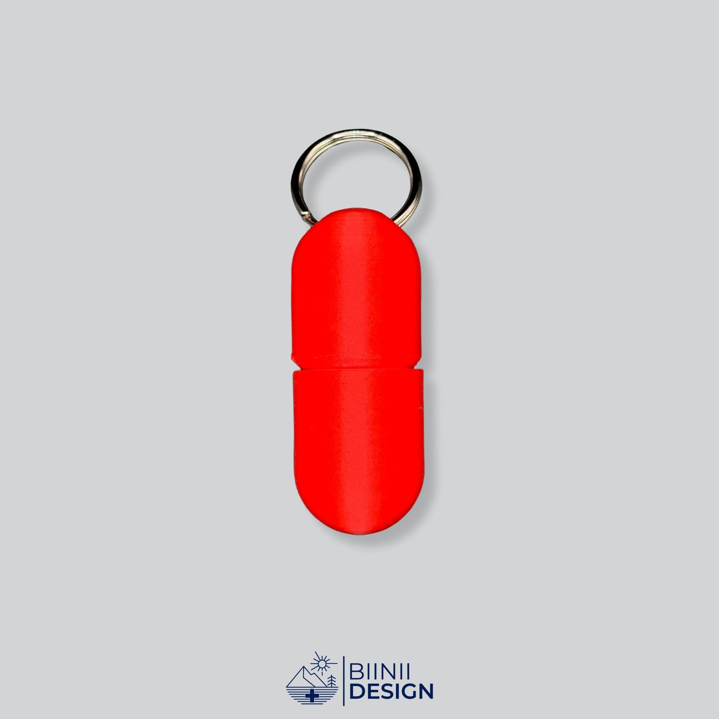 Red/Red pill case in bold monochrome. Easy to open, ideal for personal care.
Keywords: daily pill container, travel capsule box, pill holder
