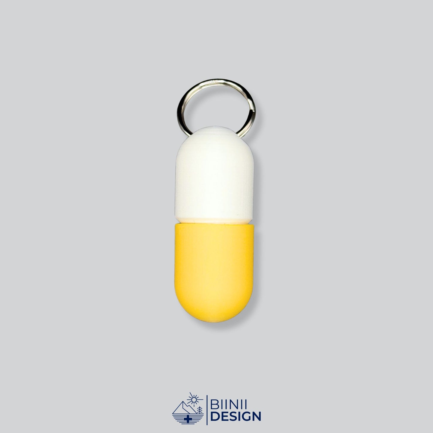 White/Yellow pillbox with fresh and bright duo-tone. Great for storing daily capsules.
Keywords: travel pill case, capsule holder, customizable pillbox