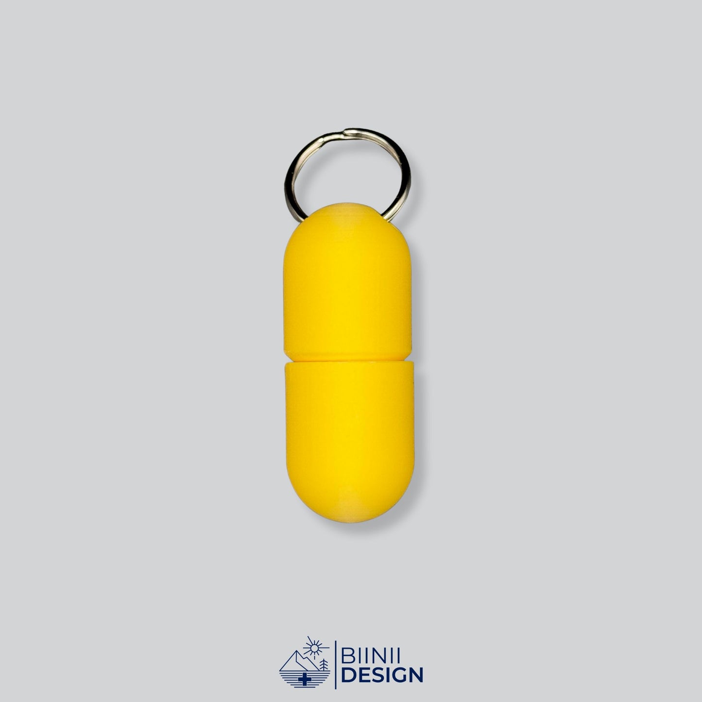 Yellow/Yellow pillbox in full monochrome. Secure and vibrant option for travel.
Keywords: customizable pillbox, pill holder, travel capsule case