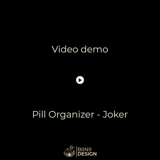Video demo: Joker organizer opening (5 cpt filled) slide closure and premium Biinii gift packaging.