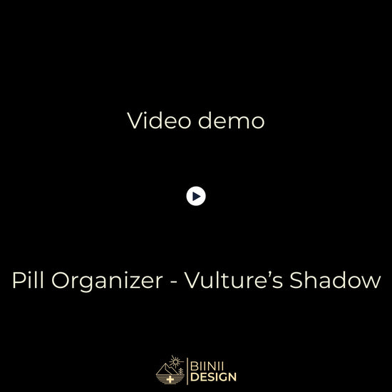 Video demo: Vulture Shadow organizer opening (5 compartment filled) slide closure and premium Biinii gift packaging.